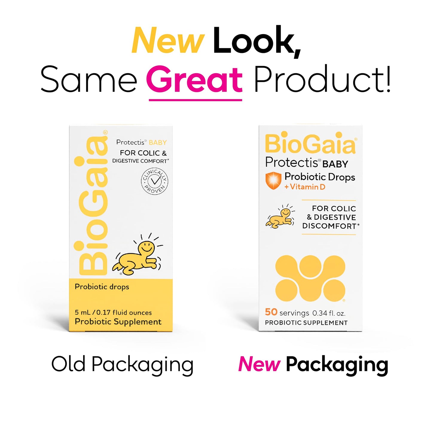 BioGaia Baby Probiotic Drops + Vitamin D | Colic & Gas Relief | 50 Servings | Pediatrician-recommended | Ease Crying, Fussing, Colic, Gas, Spit-ups & Occasional Constipation + Vit D | Safe for Newborns