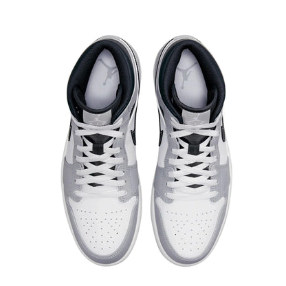 Nike Jordan Mens Air 1 Mid 554724 078 Light Smoke Grey 2.0 - Size 11