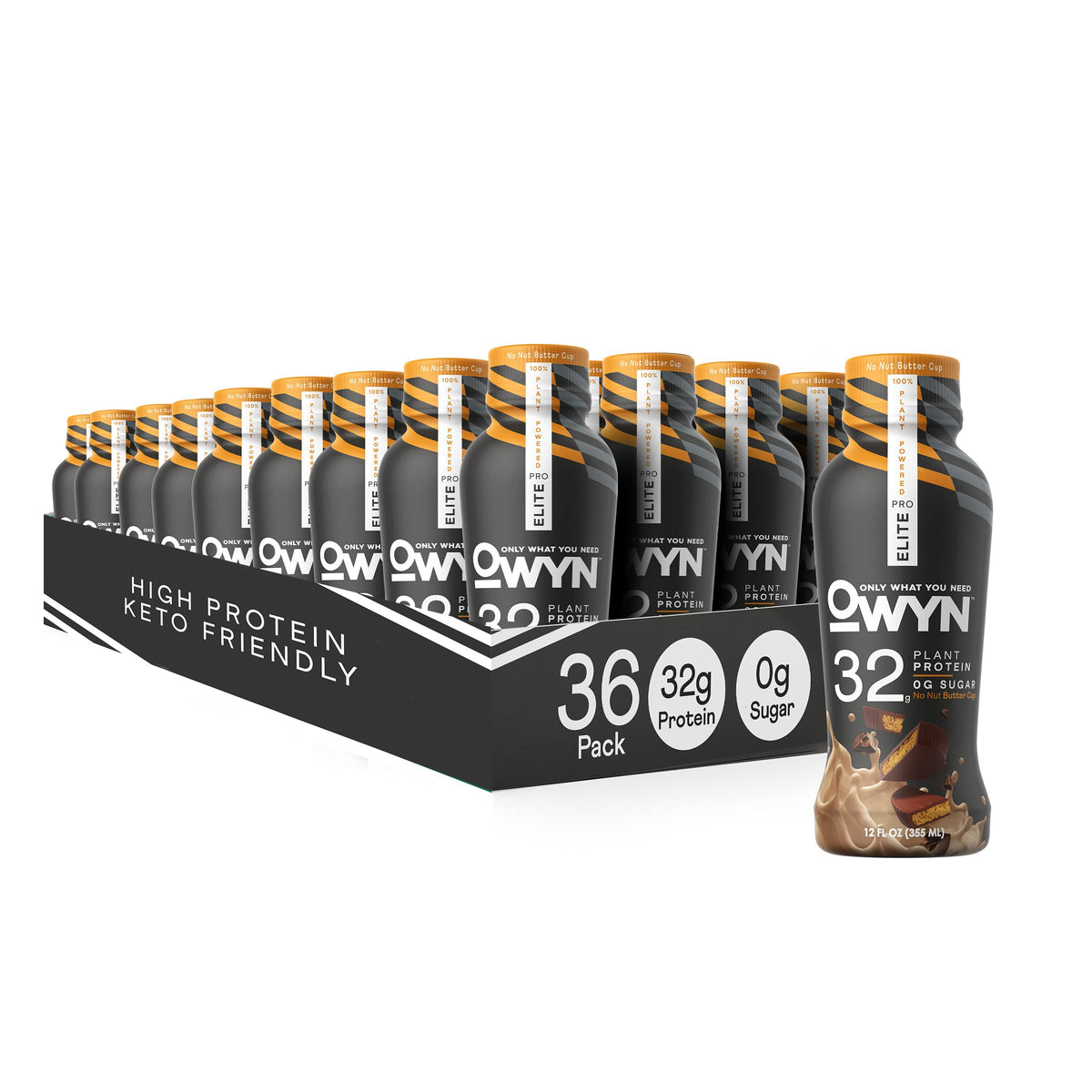 WYN Only What You Need Pro Elite Vegan High Protein Keto Shake, 32g Protein, 9 Amino 