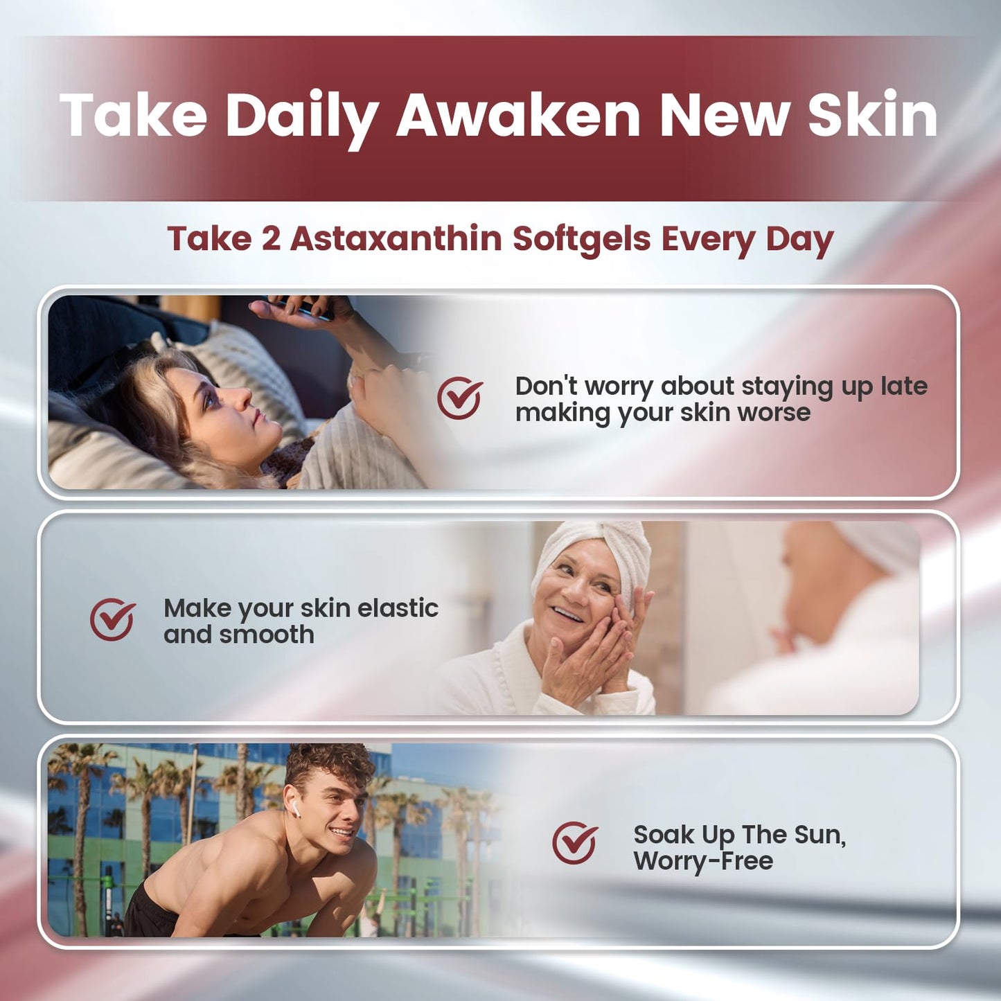 10 in 1 Astaxanthin 12mg Supplements, 4 Month Supply, Astaxantina Antioxidant from Fresh Haematococcus Pluvialis, Contains Lycopene, Grape Seed, Vitamin E, & More Supports Eye, Joints, Skin Health