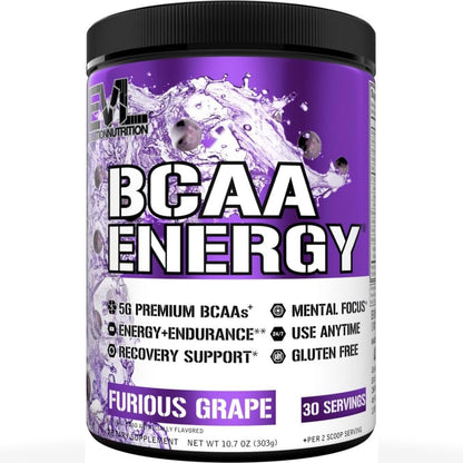 Evlution EVL BCAAs Amino Acids Powder - BCAA Energy Pre Workout Powder for Muscle Recovery Lean Growth and Endurance - Rehydrating Post Workout Recovery Drink with Natural Caffeine - Pink Lemonade