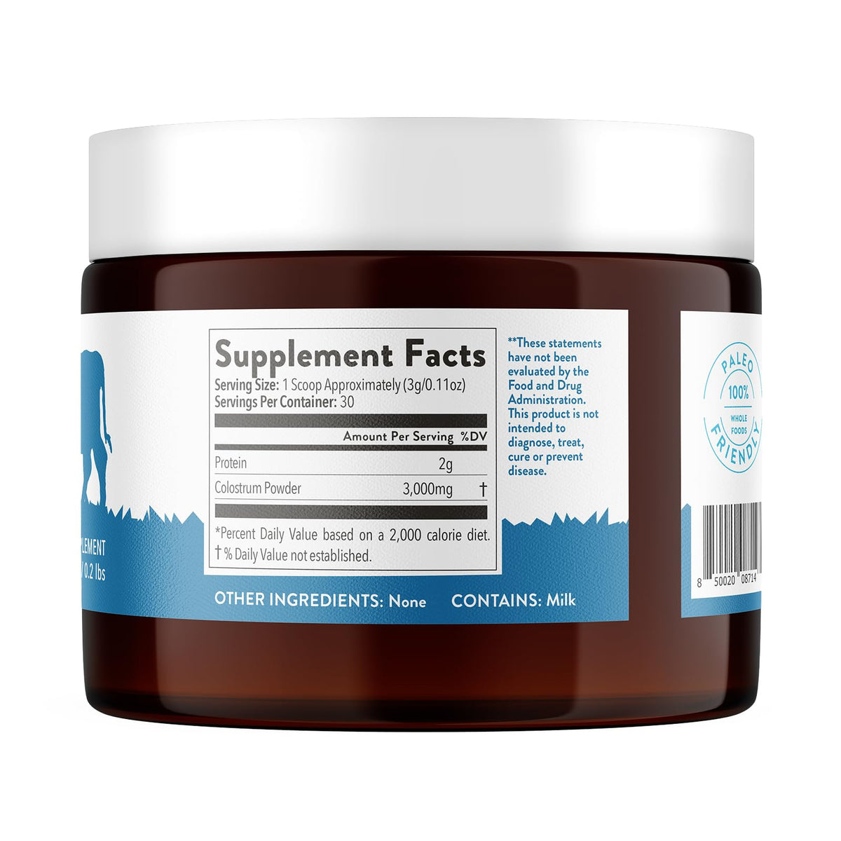Equip Foods Prime Protein Powder Strawberry & Core Colostrum Powder
