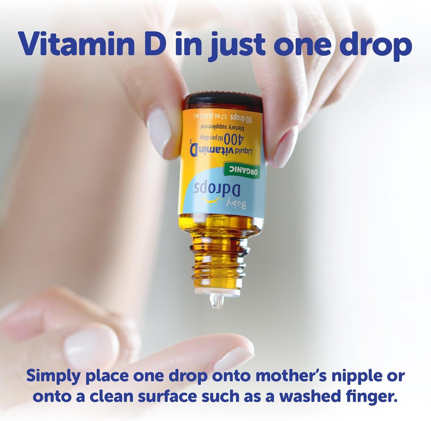 Ddrops Baby 400 IU, Vitamin D, 90 Drops 2.5mL (0.08 Fl. Oz (Pack of 1))