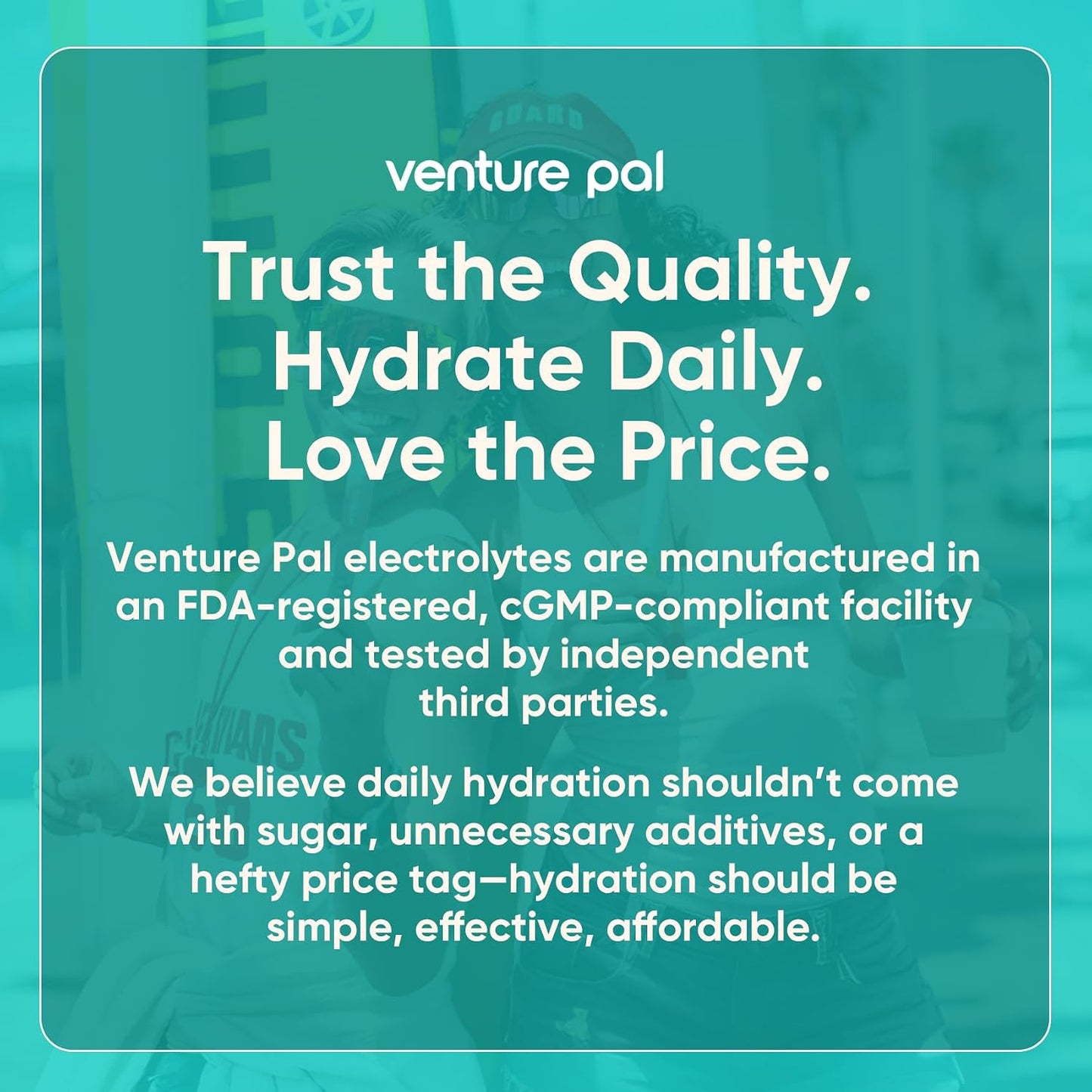 Venture Pal Sugar Free Electrolyte Powder, Liquid Daily IV Hydration Packet | 7 Electrolytes & 5 Vitamins, Electrolytes Dink Mix for Party Recovery & Instantly Hydration, Vegan, Keto-Friendly, 16 Sticks