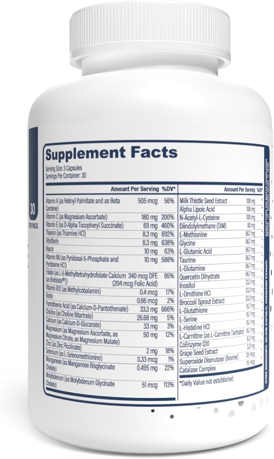 NuEthix Formulations Opti-Pure, Daily Nutritional Support for Detoxification Supplement, Supports Liver Function and Elimination of Toxins, 30 Serving Bottle