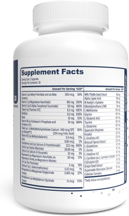 NuEthix Formulations Opti-Pure, Daily Nutritional Support for Detoxification Supplement, Supports Liver Function and Elimination of Toxins, 30 Serving Bottle