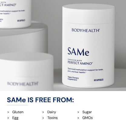 BodyHealth Same 400mg - Optimized Methylation Support for Brain, Joint, Cartilage and Liver Health* - 60 Capsules