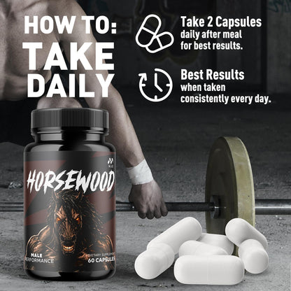 Horsewood Capsules, Official Horsewood Supplement Formula (60 Capsules)