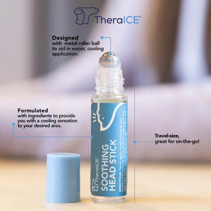 TheraICE Soothing Head Stick 10 ml (.33-Oz) Essential Oil Roll on Aromatherapy