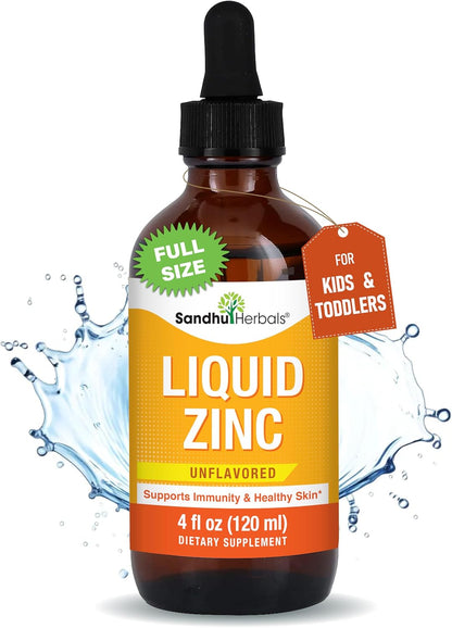 Sea Moss 60 Capsules & Liquid Zinc Ionic Drops Supplement 4 fl oz | Supplement for Men & Women| Made in USA