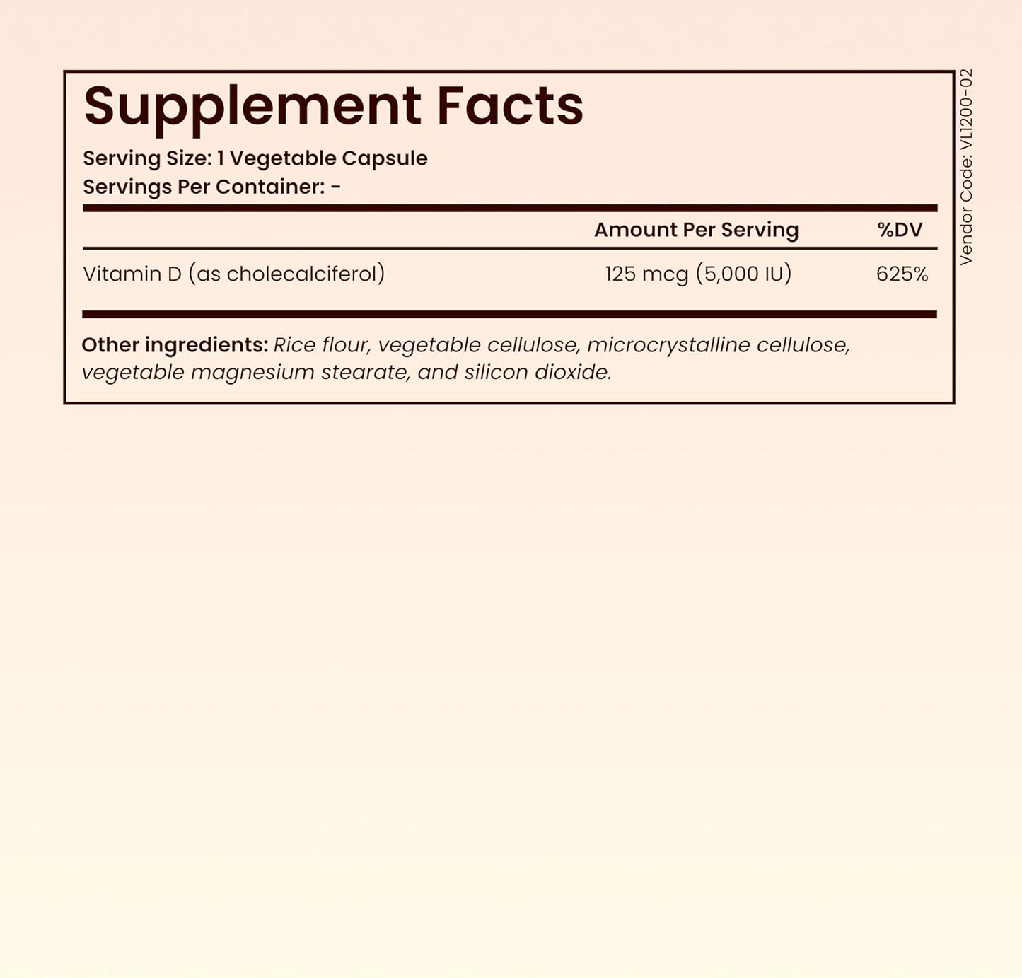 Vitamin D3 5000 IU - High Potency Immune & Bone Support Supplement - Daily Vitamin D3 for Immune System, Bone Health, Mood & Muscle Function - Non-GMO Softgels