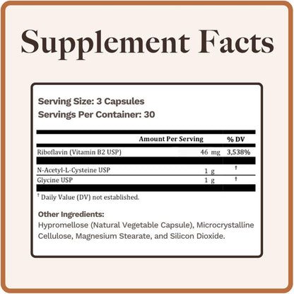 Utzy Naturals High Dose GlyNAC+ Supplement | 90 Capsules