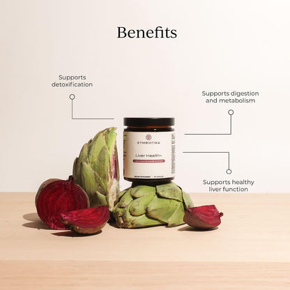 CYMBIOTIKA Liver Health+ for Liver Support, Detox & Digestion
