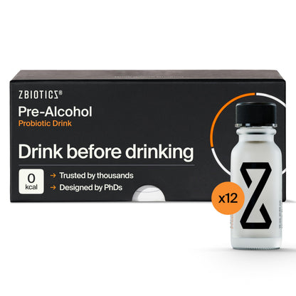 ZBiotics — Feel Better After Drinking, Wake Up Refreshed, Science-Backed, Patented Probiotic, Travel-Friendly, 3-Pack of 0.47 Fl Oz Bottles