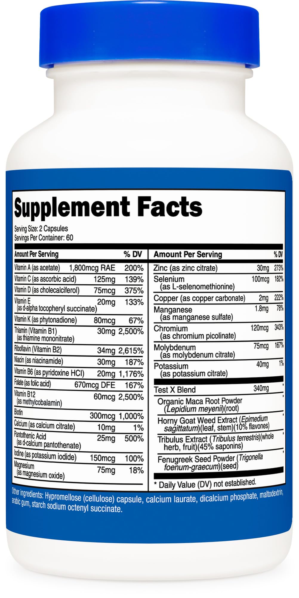 Nutricost Multivitamin for Men 120 Capsules - Vitamins and Minerals for The Healthy Man