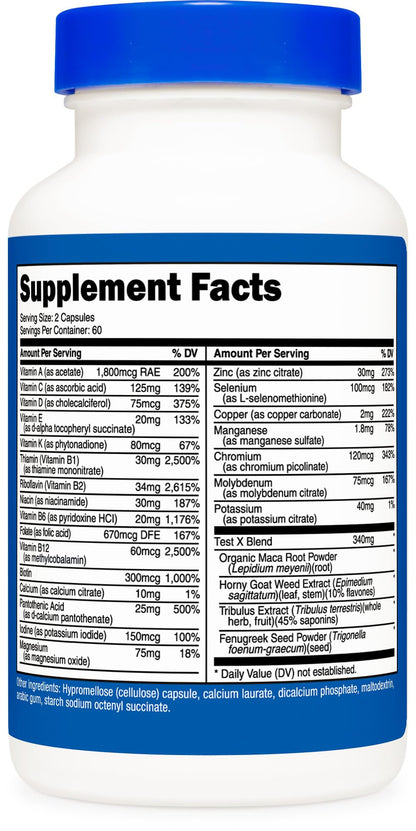 Nutricost Multivitamin for Men 120 Capsules - Vitamins and Minerals for The Healthy Man