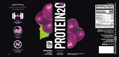 Protein2o 15g Whey Protein Isolate Infused Water, Ready To Drink, Sugar Free, Gluten Free