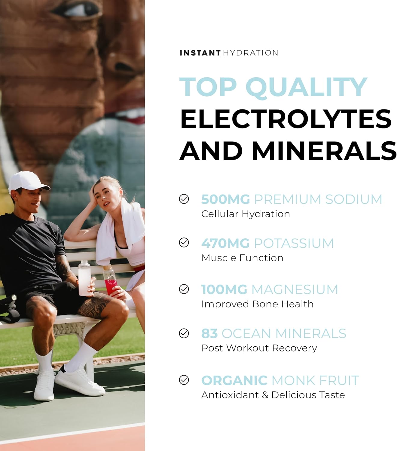 Instant Hydration Electrolytes Powder Packets - Variety Pack - Zero Sugar - Keto, Vegan, Gluten-Free, Non-GMO - Boost Recovery, Brain Function, Muscle & Tissue Health - 12 Sticks