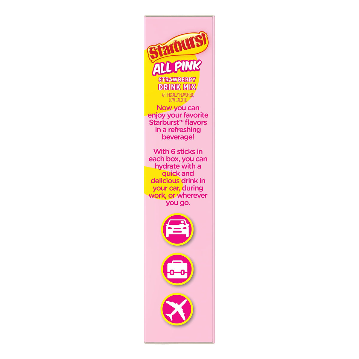 Starburst Cherry Singles To Go Sugar Free Drink Mix Packets - Pack of 6
