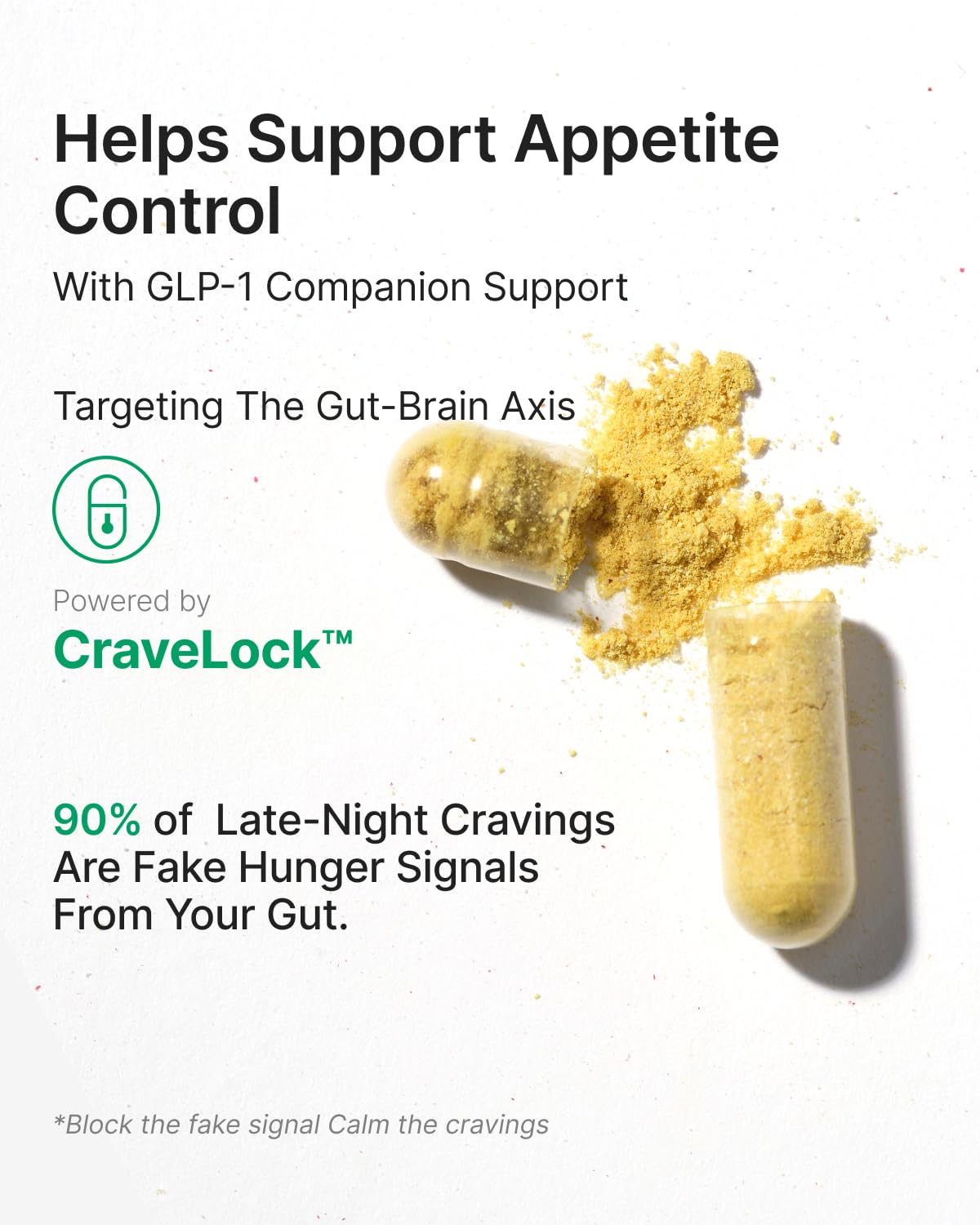 Appetite Suppressant GLP-1 Support Supplement - 30 Capsules | Probiotic + Prebiotic, Super Berberine for Weight Loss, Metabolism, Craving Control, 20B CFU, 8 Clinically Studied Strains