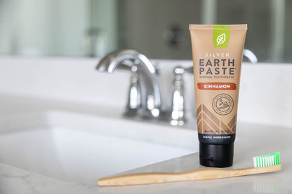 Redmond Earthpaste with Silver - Natural Non-Fluoride Toothpaste, 4 Ounce Tube (Peppermint)