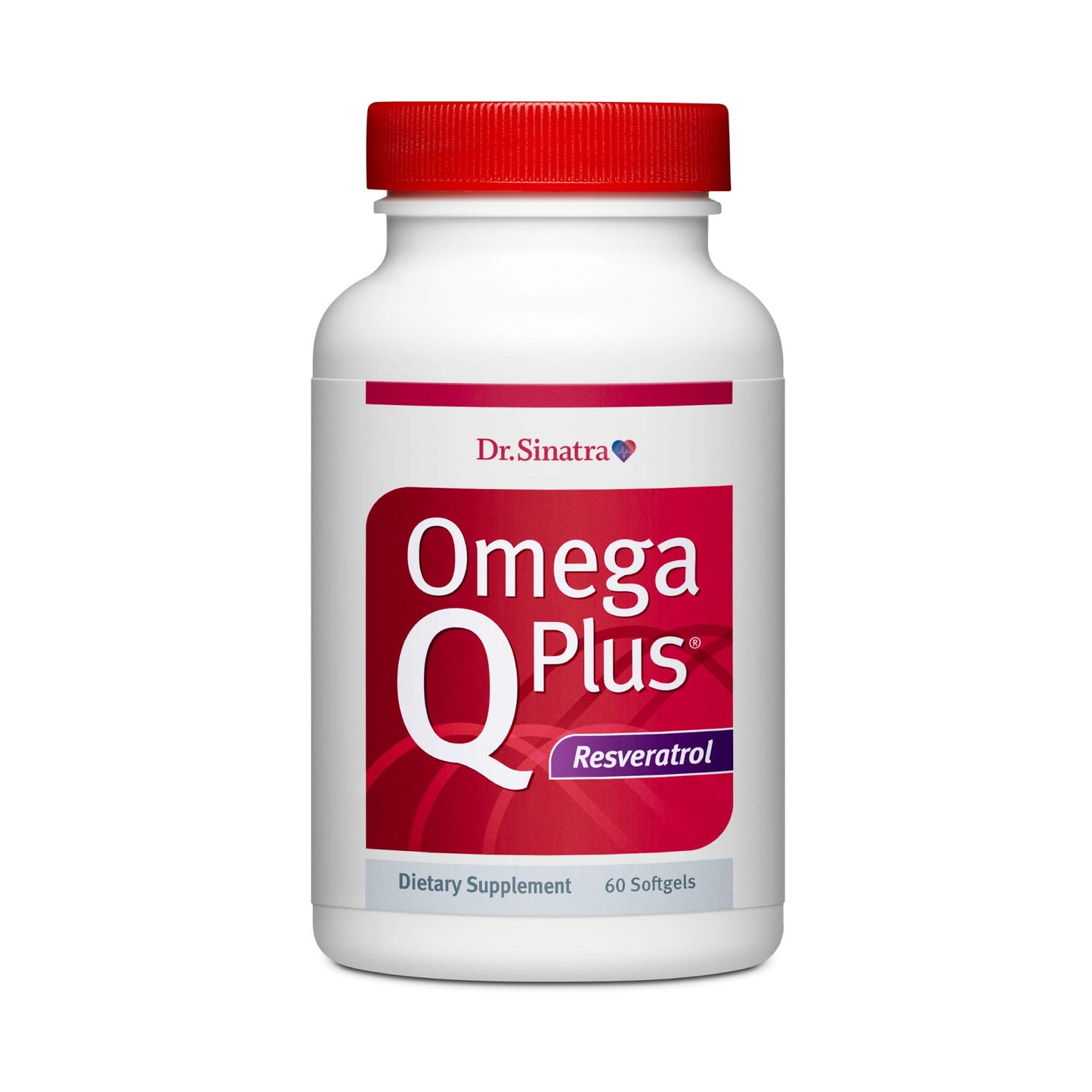 Dr. Sinatra Omega Q Plus Resveratrol - Omega-3 Supplement with CoQ10 and Resveratrol - Promotes Comprehensive Heart and Whole Body Health to Help You Age Well (60 softgels)