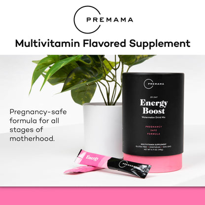 Premama Energy Boost For All Pregnancy Stages, Caffeine-Free, Stimulant-Free Energy