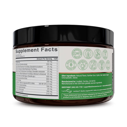 Live Conscious Beyond Greens Superfood Powder - Delicious Debloating Super Greens Powder - Matcha Greens Blend w/Chlorella, Echinacea, Probiotics for Immune Support & Energy