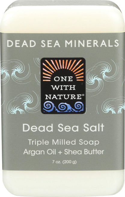 One With Nature Dead Sea Mineral Soap, Lemon Sage, 7-Ounces (Pack of 6)