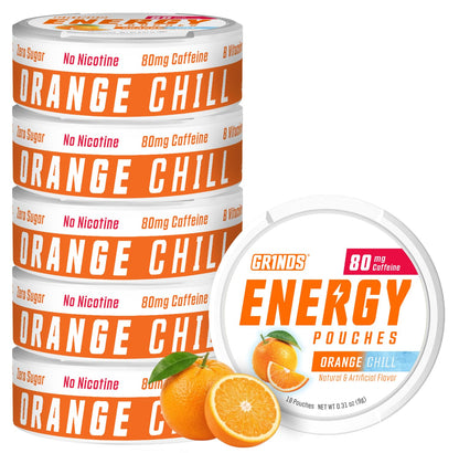 GRINDS Focus Pouches | Naturally Flavored with Nootropic Ingredients | Contains Alpha GPC and L-Theanine | Sugar-Free | 3 Pack | 18 Pouches Per Can | Blue Raspberry