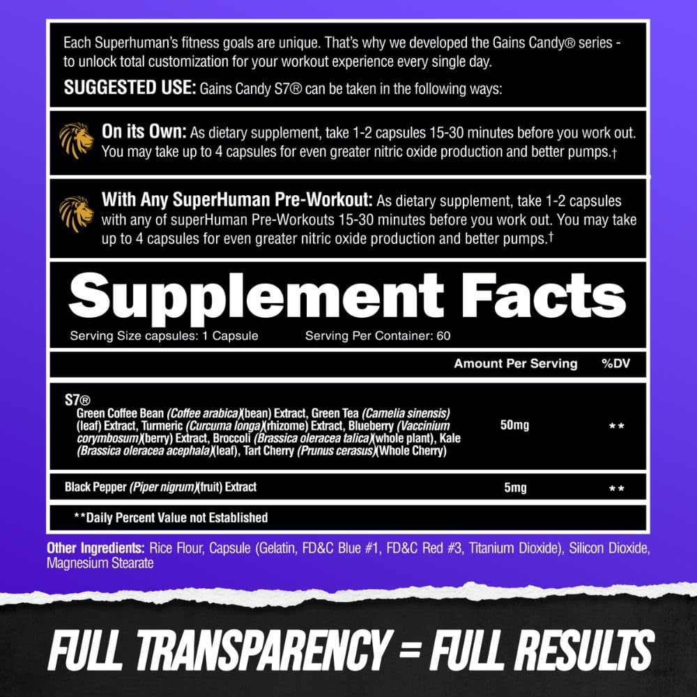 ALPHA LION Gains Candy, Supplement Pills that Support Weight Loss, Appetite Suppressant, Keto-Diet Friendly, Decrease Body Fat, Upgrade Energy & Workout Performance, 60 Capsules (MitoBurn®)