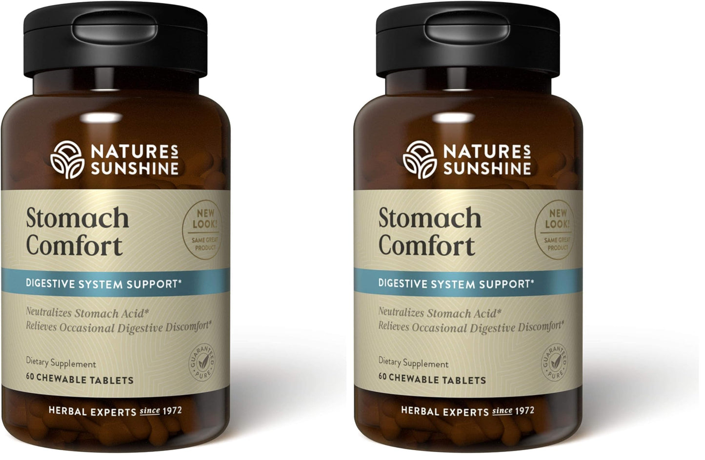 Nature's Sunshine Stomach Comfort, 60 Chewable Tablets | Helps Neutralize Acid and Soothe the Stomach by Supporting Digestion
