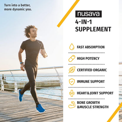 NUSAVA Strawberry Flavored D3 K2 Liquid Drops and Vanilla Flavored D3 K2 Liquid Drops Bundle - Potent Liquid Vitamins for Heart, Joint, Bone, Muscle, & Immune Support - Non-GMO, Gluten-Free, 2pk Each