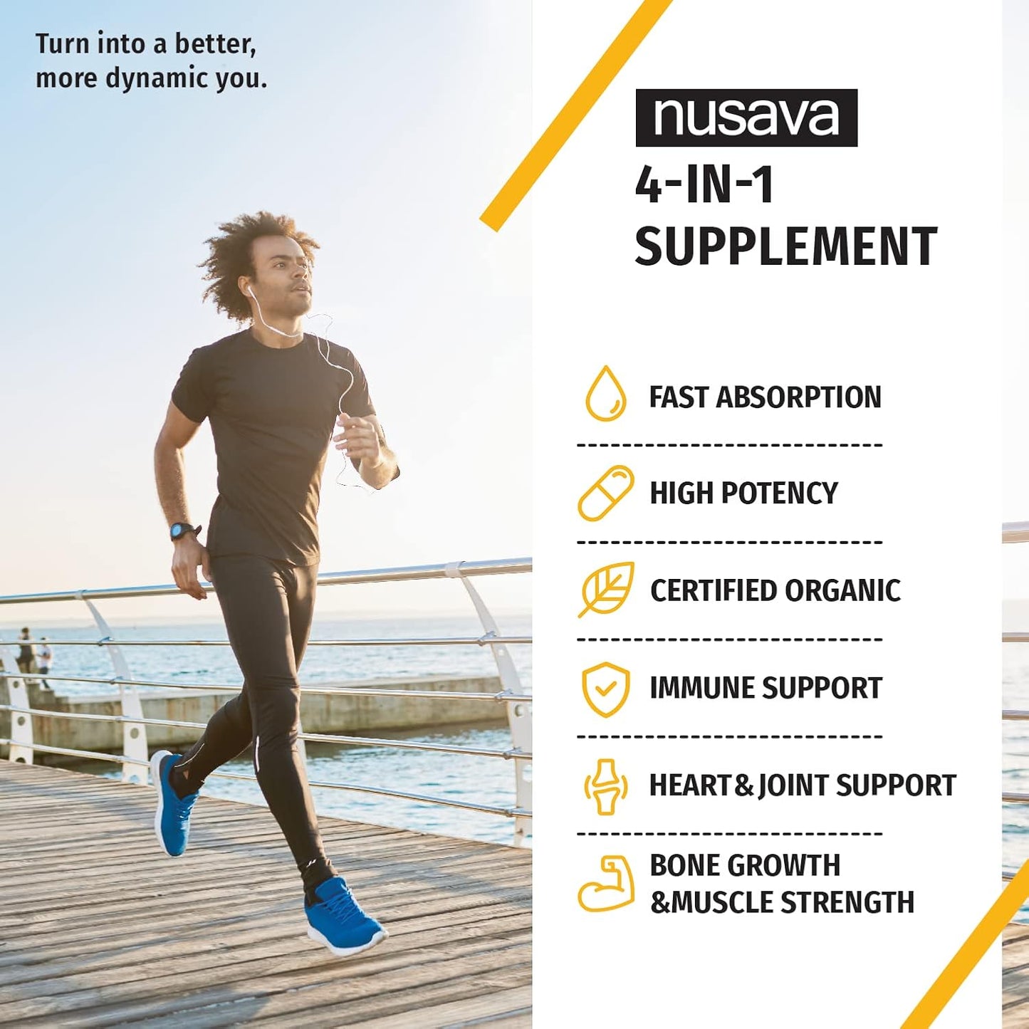 NUSAVA Unflavored D3 K2 Liquid Drops and Vanilla Flavored D3 K2 Liquid Drops Bundle - Potent Liquid Vitamins for Heart, Joint, Bone, Muscle, & Immune Support - Non-GMO, Gluten-Free, 2pk Each