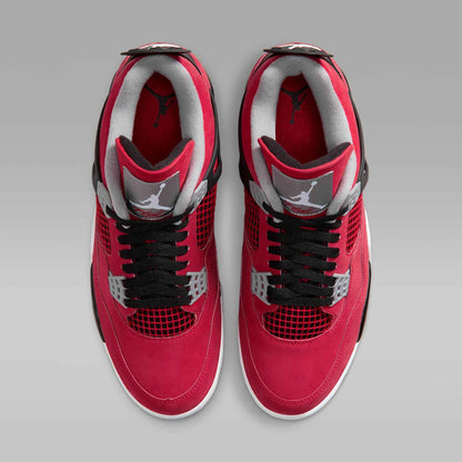 Air Jordan 4 Retro Men's Shoes (Fire Red/Black/Cement Gray/White) Size 7