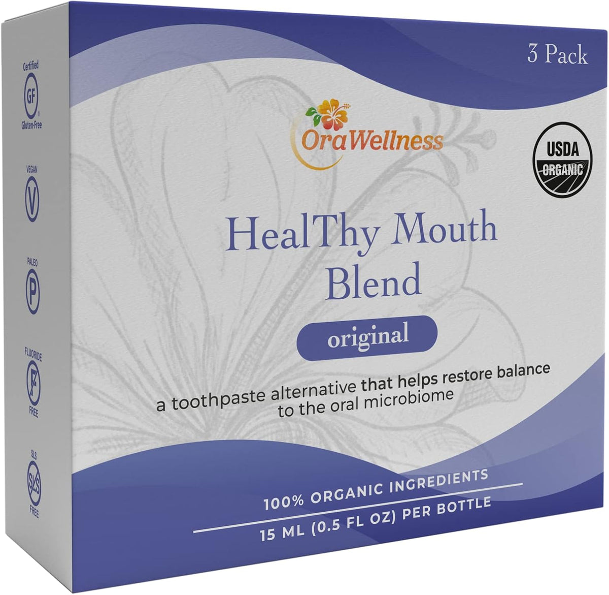 OraWellness Shine Remineralizing Natural Teeth Whitening Powder in Cinnamon + Pack of 3 Healthy Mouth Blend Organic Toothpaste & Mouthwash Alternative Tooth Oil