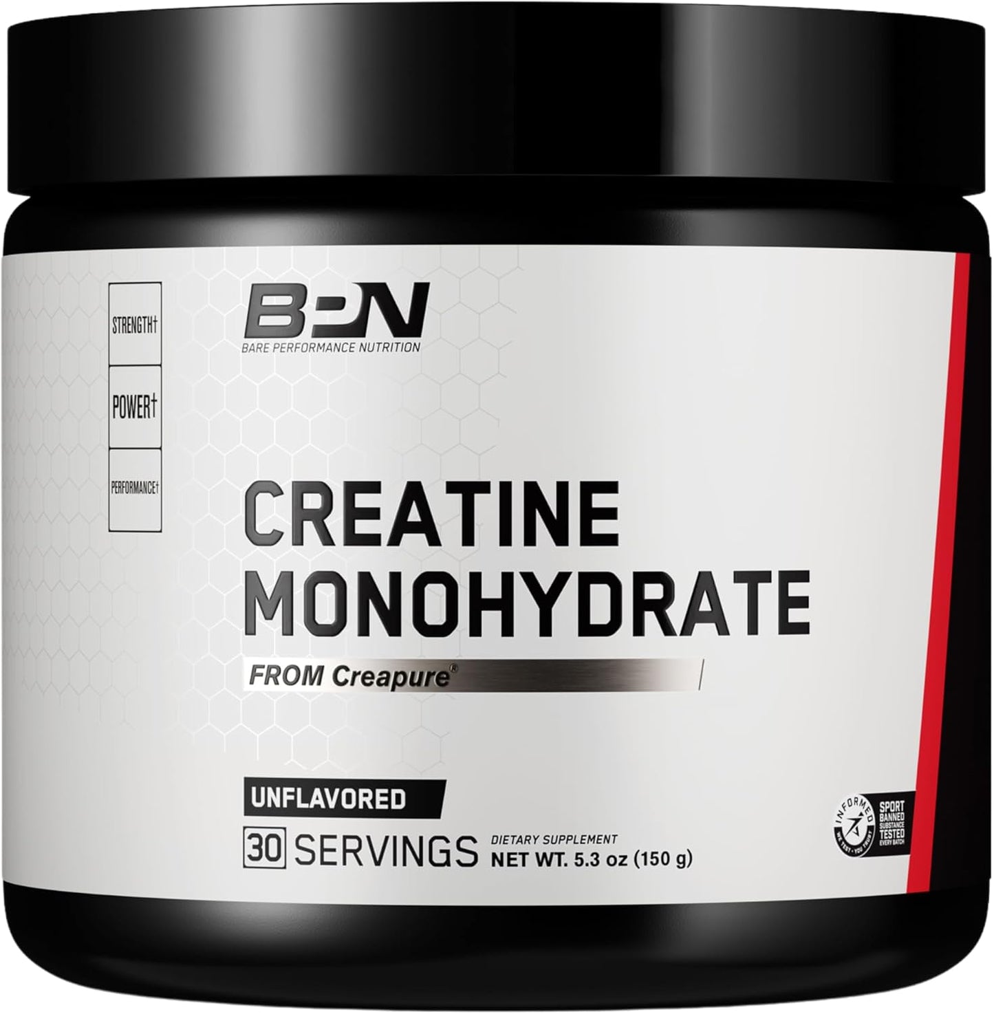 BARE PERFORMANCE NUTRITION BPN Whey Strawberry Protein & Creatine 30 Servings Bundle