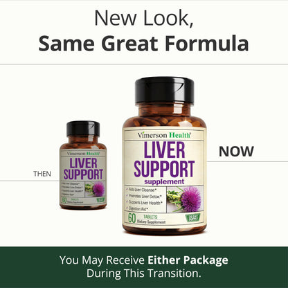 Liver Support – Liver Cleanse Detox & Repair Milk Thistle Supplement – 60ct