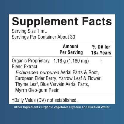 MARYRUTH'S Lymphatic Support Liquid Drops USDA Organic | Herbal Blend with Echinacea & Elderberry | Blue Vervain | Vegan | Alcohol-Free | Non-GMO | 30 Servings