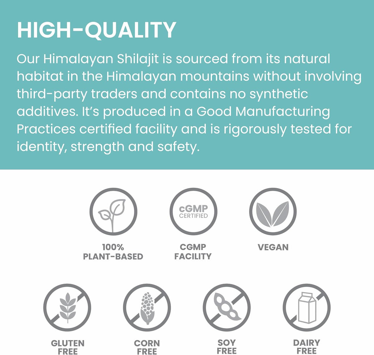 Himalaya Shilajit - Herbal Energy Supplements with Fulvic Acid and Trace Minerals, from Shilajit Resin, Vegan, Non-GMO, Gluten Free, 250 mg, 60 Capsules