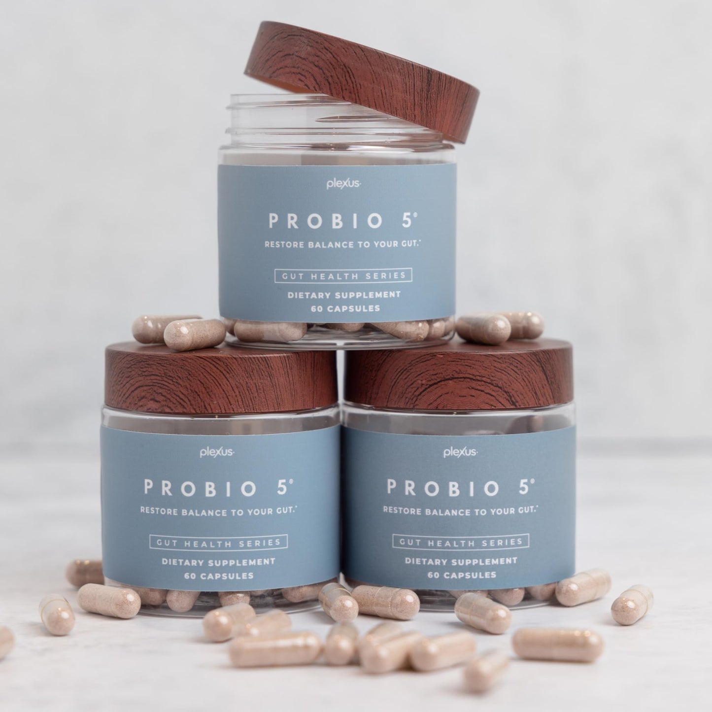 Plexus® ProBio 5®, 60 Capsules | 3 Billion CFU from 5 probiotic strains to support gut microbiome balance and healthy digestion