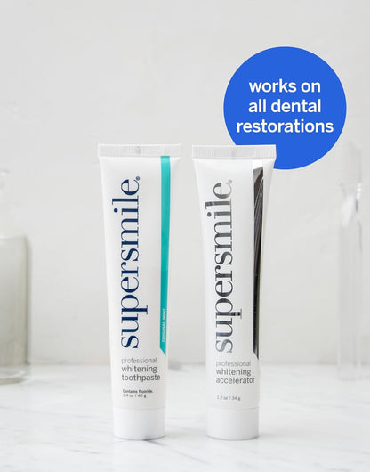 Supersmile Travel Whitening Kit, Toothpaste + Accelerator + Strips