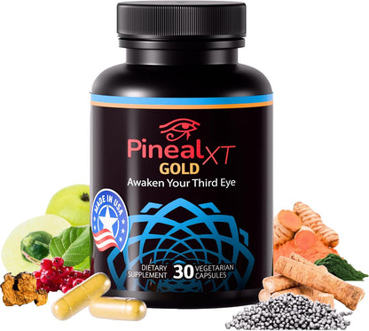 Pineal Gland Supplements - Decalcify & Activate Your Pineal Gland - Brain Supplements for Focus, Memory, and Third Eye Activation