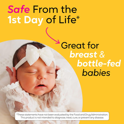 BioGaia Baby Probiotic Drops + Vitamin D | Colic & Gas Relief | 50 Servings | Pediatrician-recommended | Ease Crying, Fussing, Colic, Gas, Spit-ups & Occasional Constipation + Vit D | Safe for Newborns