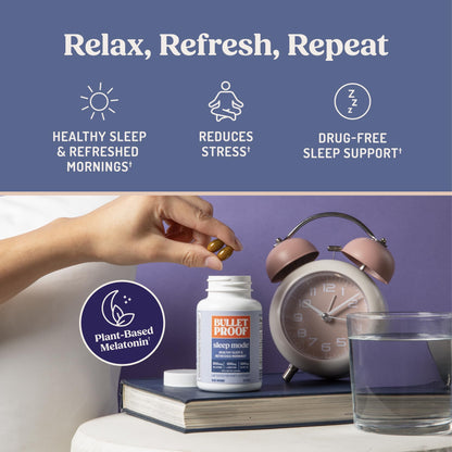 Bulletproof Sleep Mode Softgels, 60 Count, Supplement with Brain Octane C8 MCT Oil to Support Sleep