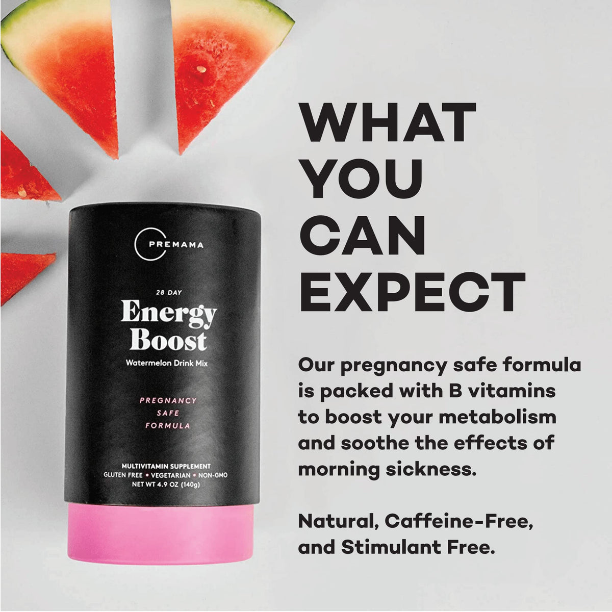Premama Prenatal Vitamin Energy Boost Drink Mix & Prenatal Support Bundle, Omega 3, B Vitamins