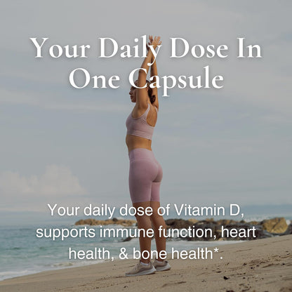 Utzy Naturals D3 5,000 IU | Vitamin D Cholecalciferol | 60 Capsules