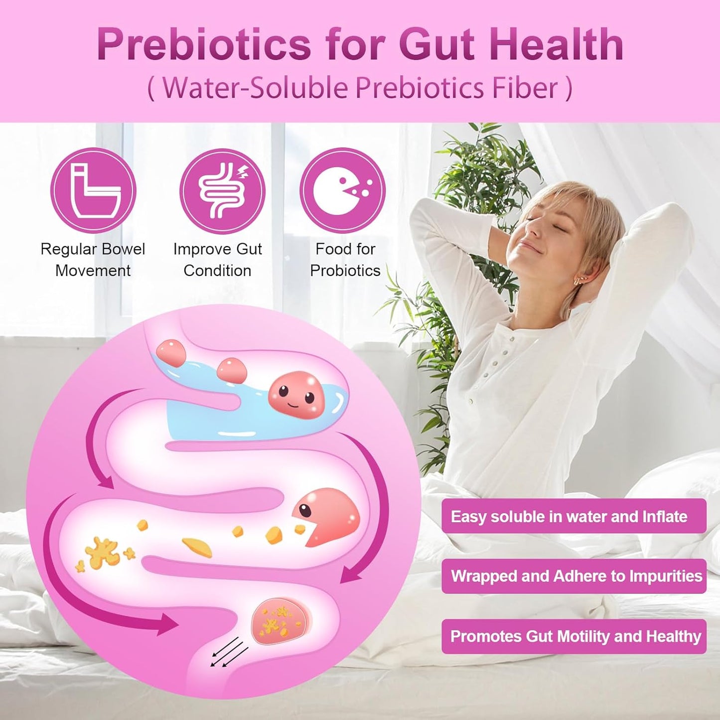 NATURE TARGET Probiotics for Women, 100 Billion CFU, 90 Veggie Capsules | Prebiotics & Enzymes Support Digestive Health & Gut Balance, With Cranberry For Vaginal & Urinary Tract Health, Shelf-Stable
