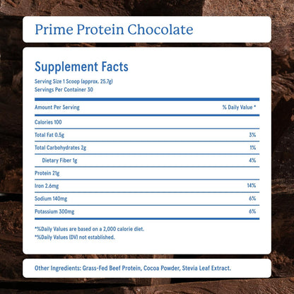Equip Foods Chocolate Prime Protein Powder - Vanilla (x2) & Chocolate (x2) - Grass-Fed Isolate Beef Protein Powder - Paleo and Gluten Free - Helps Build and Repair Tissue, Gluten Free