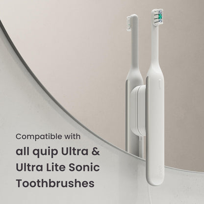 quip Ultra and Ultra Lite EasyClick Brush Pod Refill Heads, Black, 4 Pack